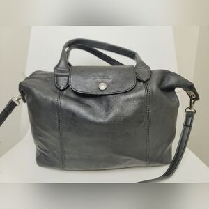 Longchamp Le Pliage Cuir Leather Shoulder Bag